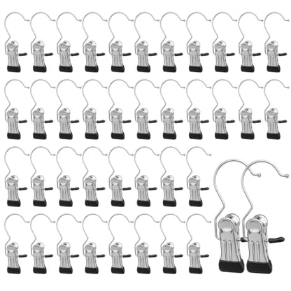 40 PCS Pants Hangers with Clip - Space Saving Legging Organizer for Closet Hanging, Yoga Pants Hangers Clip Hangers Closet Organization and Storage for Jeans,Shorts,Skirts,Hats