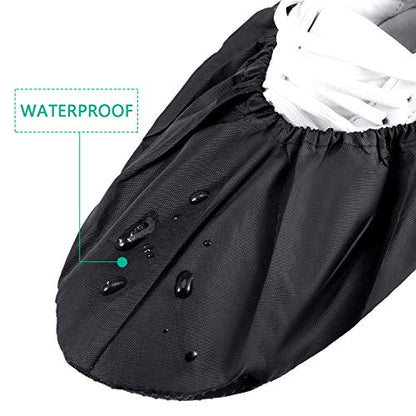 Frienda 8 Pairs Reusable Shoe Covers Waterproof Non Slip Floor,Large - size: Large