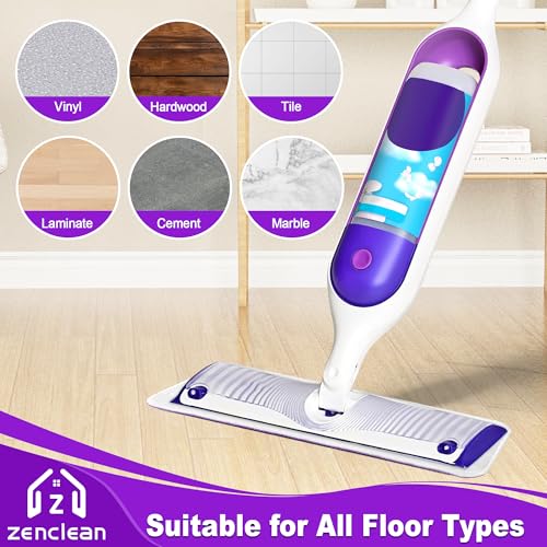 Reusable Mop Pads Compatible with Swiffer PowerMop, 7 Pack Microfiber Power Mop Refills Washable for 15" Spray Mops, Multi-Surface Floor Cleaning