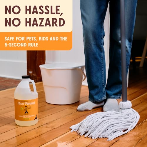 Aunt Fannie's Hardwood Floor Cleaner, Vinegar-Free, Lemon, 64 oz
