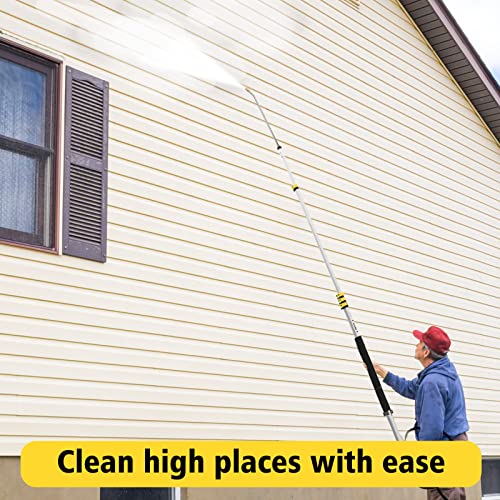 JANZ 24 FT Pressure Washer Telescoping Wand with 2 Extension Wands