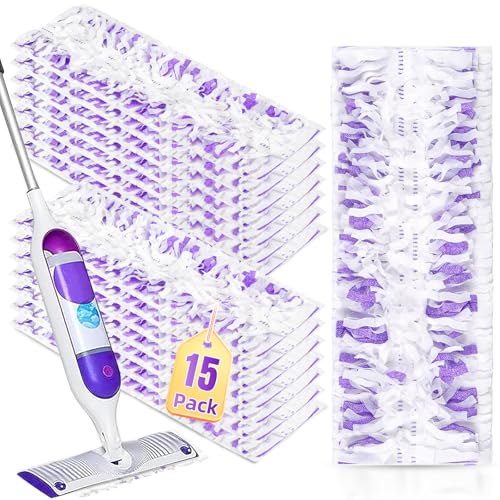 15 Pack Moping Pads Refills for Power Mop™ Multi-Surface Mop & Wood Mop - size: Multi-15