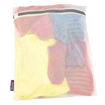 Laundry 360 Sanitized 4 Pack Ultimate Activewear Wash Bag Set White Grey Color | 80GSM Mesh | Large Size Athletic Laundry Protection
