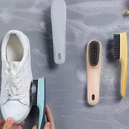 1 Pack Shoes Cleaning Brush, Handheld Scrubbing Brush–Multifunctional Cleaning Tools for Shoes, Laundry, Tile, Bathtub-Yellow - color: Yellow