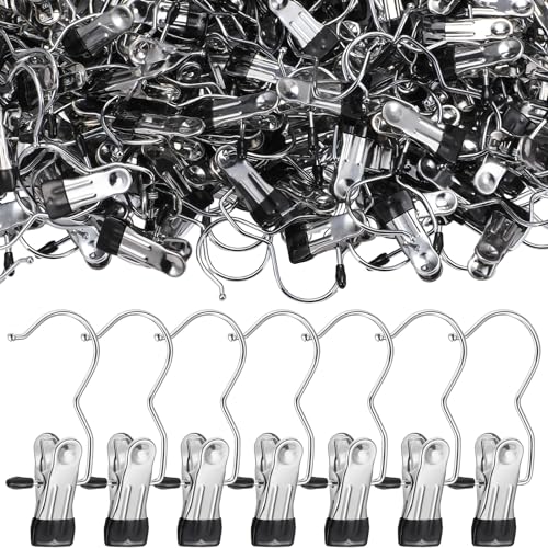 Yinder 250 Pcs Boot Hanger Clips Stainless Steel Hooks,Black - color: Black