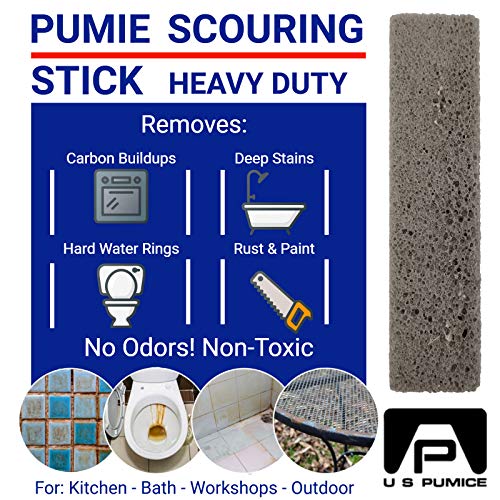 PUMIE Pumice Scouring Stick for Cleaning Toilet Rings Stain & Hard Water Rings, Extra Strong Heavy Duty Pumice Stone for Toilet Cleaning, Rust, Grills, Tough Bathroom, Ovens, Pools & Tubs - Pack of 60 - size: 1 Count (Pack of 60)