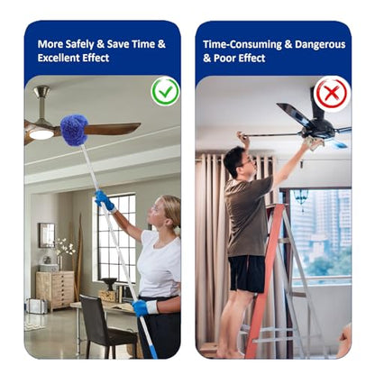 Max 66'' Ceiling Fan Cleaning Duster with Extension Pole Wall Dusting Brush