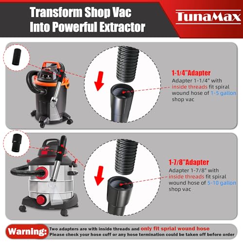 TunaMax Extractor Tool Hand Wand with Clear Head, Car Detailing Vacuum Wand