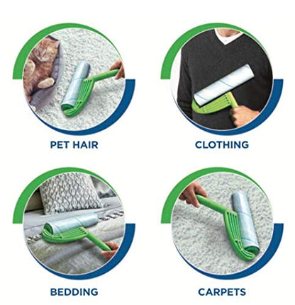 Leo 10-Inch Wide Lint Roller Refills, 3 Rolls with 50 Sheets Each (150 Sheets Total), Extra Sticky Pet Hair Remover for Carpet & Furniture - size: 3 Refill Rolls