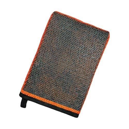 Clay Mitt for Car Detailing, No Scratch Reusable Magic Clay Bar Glove, Microfiber Auto Cleaning Supplies for Removing Debris from Paint, Glass, Wheels, Windshield(Orange) - color: Orange