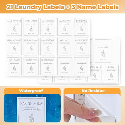 Acrylic Laundry Pod Containers and Dryer Sheet Holder & Glass Laundry Detergent Dispenser with Handle, Labels, and Spoons, for Laundry Room Organization and Storage (4 Pack, Brown) - color: Brown
