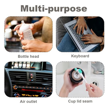 10pcs Ice Machine Cleaner Brush Sets, Multipurpose Ice Maker Crevice Cleaning Brushes Small Cleaning Brush for Household Use Water Bottle Straw Spout Cooler Cleaning Tools Kit