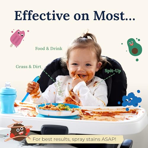 Miss Mouth's Messy Eater Stain Treater Spray - 4oz & 10 Wipes Stain Remover - Newborn & Baby Essentials - No Dry Cleaning Food, Grease, Coffee Off Laundry, Underwear, Fabric (Pack of 2) - size: spray & 20 pack wipes