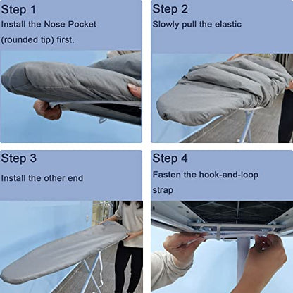 VividPaw Ironing Board Cover and Pad Small Size 13x43, 12x42, Thick Padding - color: Blue, size: 13" x 43"