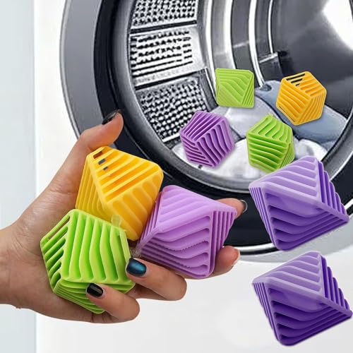 2Pcs Fabric Softener Dispenser Balls, Ball Dispenser for Fabric Softener, Anti-Tangle Laundry Balls for Home, Suitable for All Kinds of Laundry Ball (Purple, 6x6x5.8cm) - color: Purple