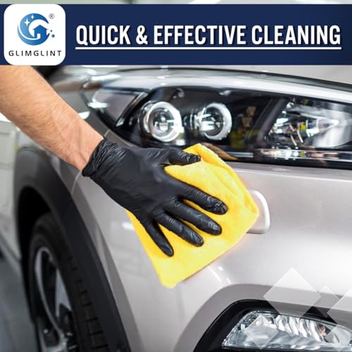 GLIMGLINT Microfiber Cleaning Cloth, 150 Pack Towels for Cars 14 X12 Inch - color: Multicolor