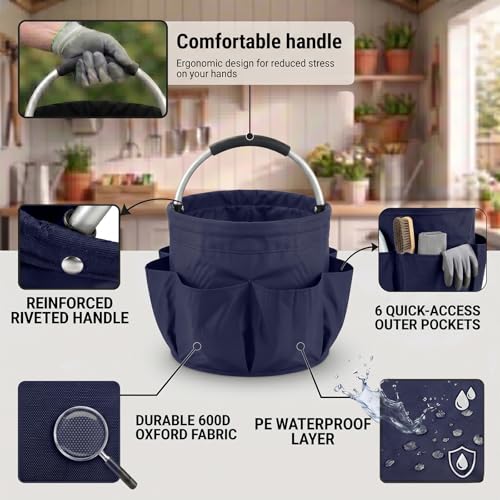 Cleaning Caddy For Cleaning Supplies Organizer Bucket - color: Blue