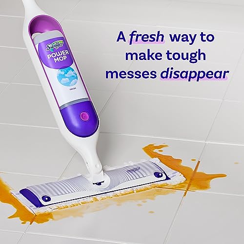 Swiffer PowerMop Liquid Floor Cleaner Refills, Solution for Power Mop, Fresh Scent, 2 Count Mopping Fluid Replacement Bottle, Spray Mops Cleaning Juice, No Bucket Needed, Multi-Surface and Wood - size: 25.35 Fl Oz (Pack of 2)