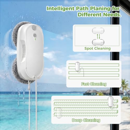 KKI Window Cleaning Robot, Auto-Dual Spray,for High-Rise Windows 4min/㎡ - color: White-gray