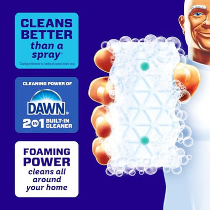 Mr. Clean Magic Eraser Foaming Sponge, All Purpose Cleaner, Dawn Cleaning Power, Wall, Sneaker, Oven Cleaner, Kitchen, Bathroom, Shower Cleaning Supplies, Scrubber, Ultra Foamy, 7 Count (Pack of 4) - size: 7 Count (Pack of 4)