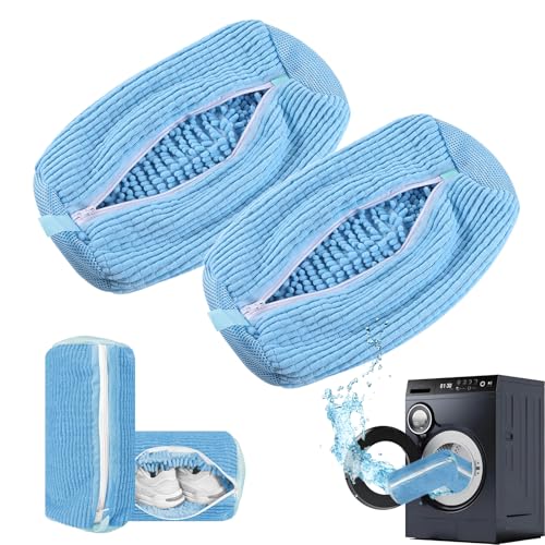 2 Pack Shoe Washing Machine Bag, Blue - color: Blue