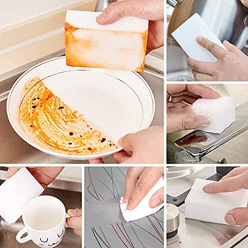 10 Pack Magic Cleaning Sponges Eraser,Multi-Functional Premium Melamine Sponge Foam Cleaning Pads,Dish,Household Cleaning Sponge for Kitchen,Furniture,Bathroom(3.93x2.75x1.18in) - size: 10 Pack