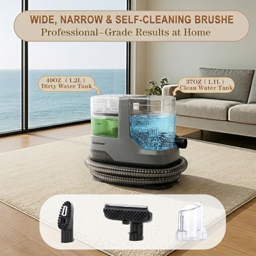 Upholstery & Couch Cleaner Machine, Portable Carpet Spot Cleaner Machine