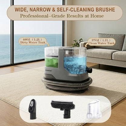 Upholstery & Couch Cleaner Machine, Portable Carpet Spot Cleaner Machine