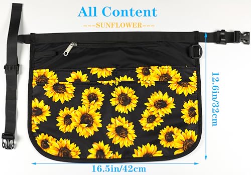 Barber Apron with 5 Pockets, Waterproof and Bleach-proof Hair Stylist Apron for Men and Women - color: Sunflower