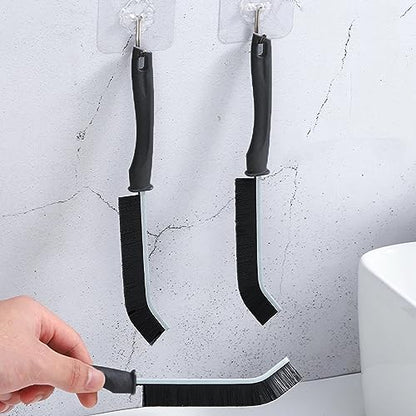 Bathroom Gap Cleaning Brush,Hard Bristle Crevice Brushes, Multifunctional Hand-held Groove Cleaning Brush,Dead Corner Brush for Bathroom Kitchen Tiles,Window Track,Shutter,Door Slots，Black (6)