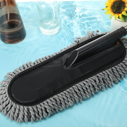 4 Pack Microfiber Car Duster Exterior Scratch Free, Gray - color: Gray