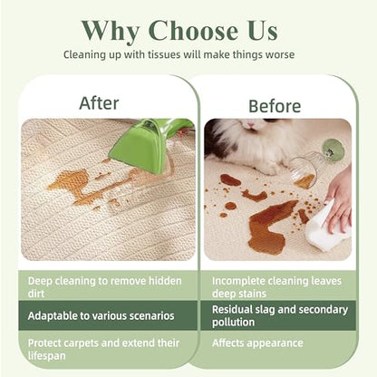 2-Pack Tough Stain Brush Tool Replacement Part for Bissell Little-Green Upright & Portable Carpet Cleaner, Compatible with 1400B, 1425, 1400, 1400W Models & More