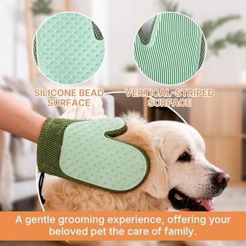 Pet Hair Carpet rake for Dog & Cat Hair, 4-in-1 Pet Hair Remover Tool Kit