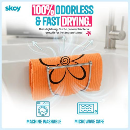 Skoy Cloth, 8-Pack Versatile Swedish Dishcloths for Kitchen and Household Use, Reusable Cleaning Cloths, Planet-Friendly, Dishwasher and Dryer-Safe, Gray - color: Gray, size: 8-Pack