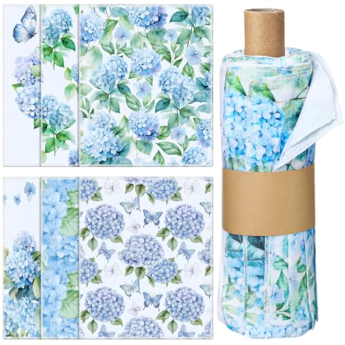 36 Pack Reusable Kitchen Cloths Cotton Towels, Hydrangea - style: Hydrangea