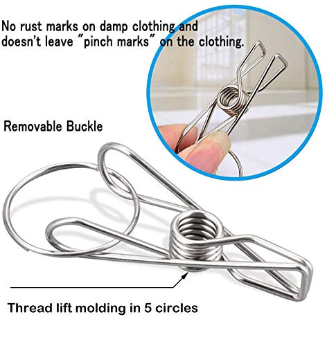 CenYouful Stainless Steel Round Hanging Drying Rack with 20 Clips for Drying Socks, Baby Clothes, Bras, Towel, Underwear, Hat, Scarf, Pants, Gloves - size: Circular-1 Pack