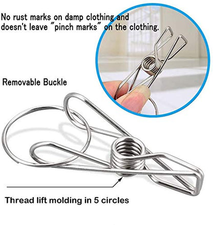 CenYouful Stainless Steel Round Hanging Drying Rack with 20 Clips for Drying Socks, Baby Clothes, Bras, Towel, Underwear, Hat, Scarf, Pants, Gloves - size: Circular-1 Pack