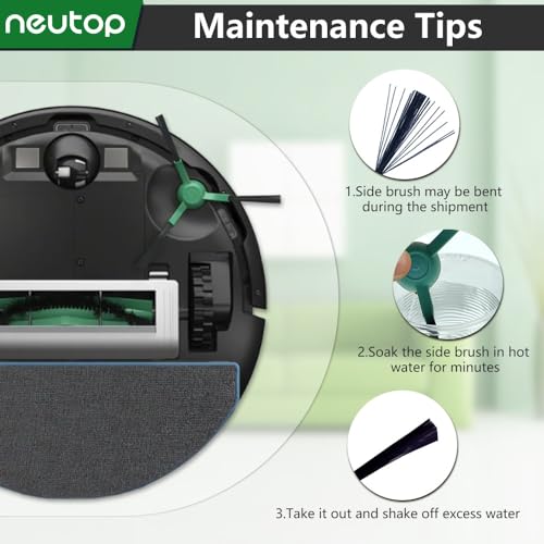 Side Brush for iRobot Roomba 705 505 405 205 105 Essential, 12-Pack