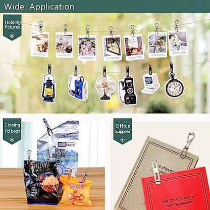 Clothes Pins Metal Stainless Steel Clothespins Laundry Pin Bag Photo Clips - size: 40pcs small size Clothes Pins
