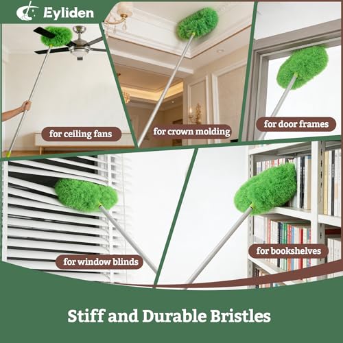 Eyliden 68" Adjustable Ceiling Fan Duster - 360° Dual-Sided Microfiber