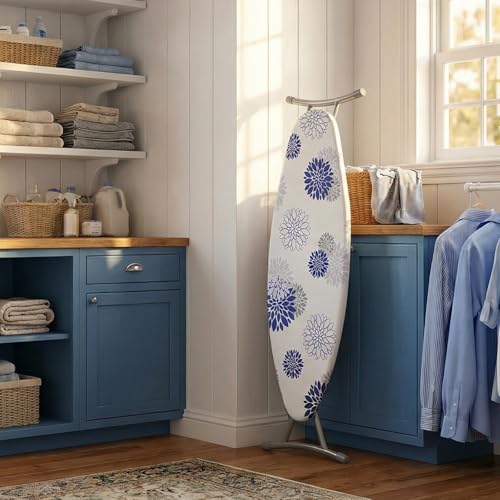 SheeChung Ironing Board Cover and Pad 18"x49",Wide Ironing Board Cover - color: Dahlia, size: 49"L x 18"W