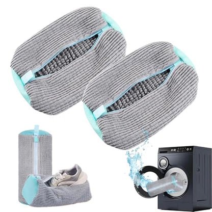2 Pack Shoe Washing Machine Bag, Grey - color: Grey
