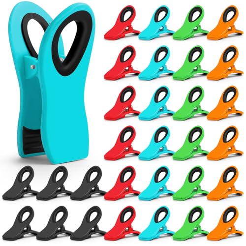 JETMORE 30 Pack Bag Clips, Multicolor Potato Chip Bag Clips, Food Clip - color: 30 Pack-mr-1