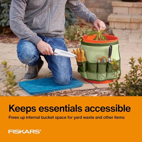 Fiskars 5 Gallon Garden Tool Bucket Caddy, Bucket & Tools Not Included,1 Count (Pack of 6) - size: 1 Count (Pack of 6)