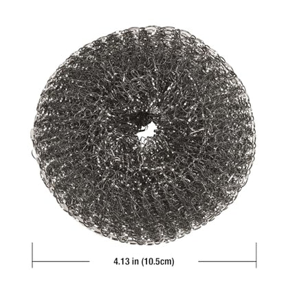 Stainless Steel Wool BBQ Grill Cleaning Scrubber Pads, 4 Pack - style: Replacement mesh scrubbers 4