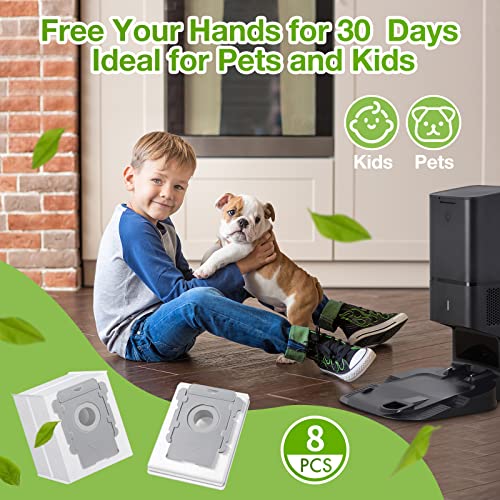 Rowhalf 8 Pack Vacuum Bags for iRobot Roomba i/j/s Series & 100-700 Combo - size: 8 Pack