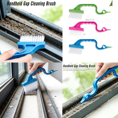 Crevice Cleaning Brush Set, 22 Pieces, Small Gap Brushes for Bathroom, Kitchen, Window Grooves, Corners, Sinks, Tiles, and Faucets (22pcs)