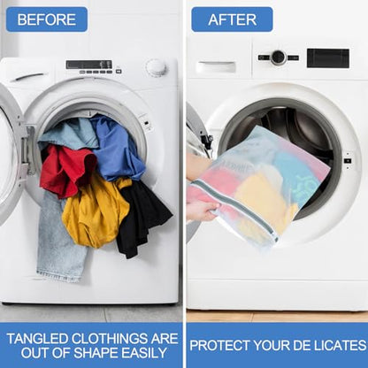 4Pcs Large Mesh Laundry Bags（2L,2XL）Laundry Bags Mesh Wash Bags