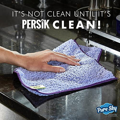 Pure-Sky Magic Deep Clean Cleaning Cloth – JUST ADD Water No Detergents Needed - Multipurpose Ultra Microfiber Cloth - Stick-Attachable for Mop, or as Handheld Microfiber Towels to Clean Any Surfaces - style: Multipurpose Cloth