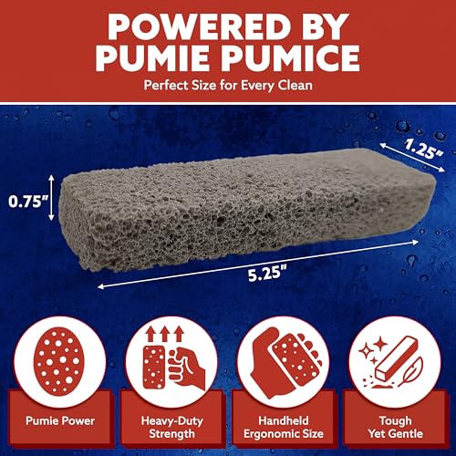 PUMIE Scouring Stick HDW Heavy Duty Extra Strong Pumice Cleaning Bar - size: 1 Count (Pack of 1)